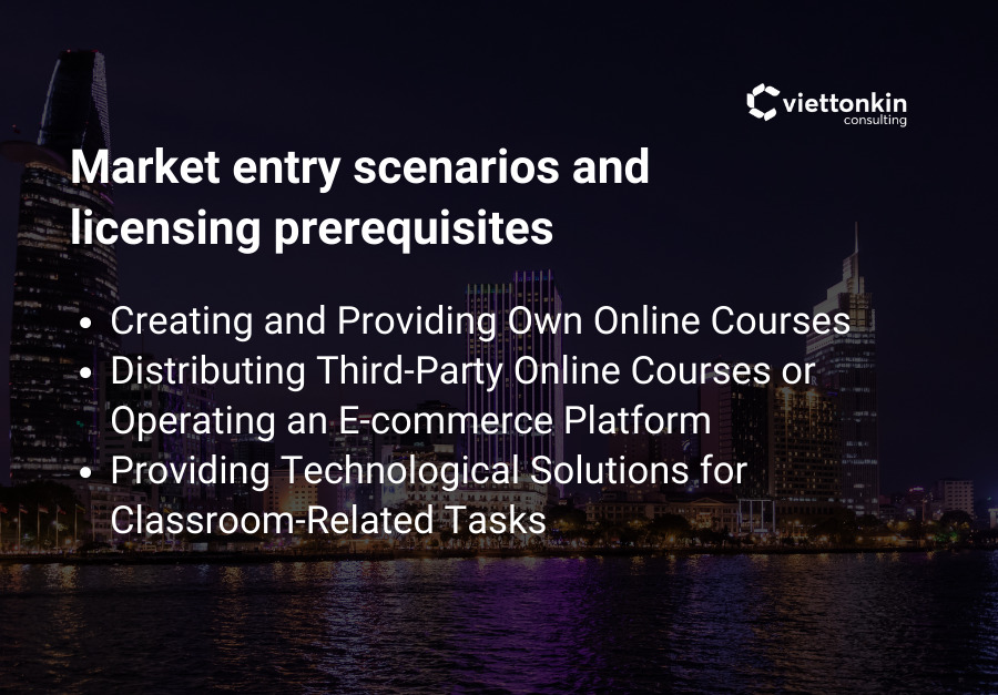 licensing prerequisites for edtech company in Vietnam